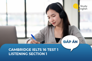 Cambridge IELTS 16 Test 1 Listening Section 1