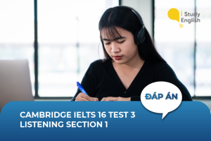 Cambridge IELTS 16 Test 3 Listening Section 1