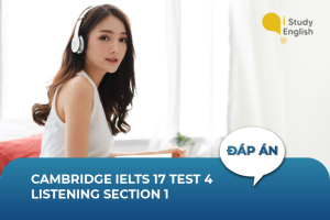 Cambridge IELTS 17 Test 4 Listening Section 1