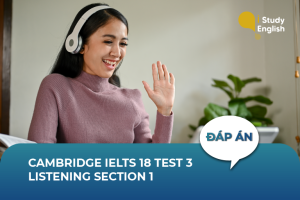 Cambridge IELTS 18 Test 3 Listening Section 1